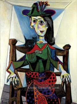  hat - Dora Maar au chat 1941 Kubismus Pablo Picasso